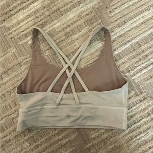 Lululemon off white Energy Longline Bra